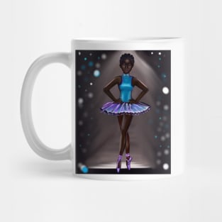 Ballerina Noor #2 - beautiful  black ballerina with corn rows Mug